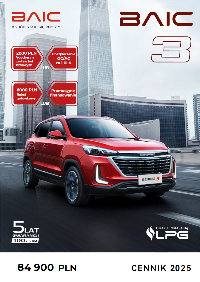 cennik BAIC 3